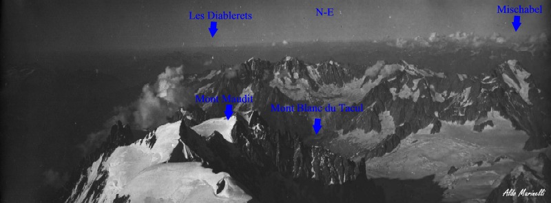 Monte Bianco in una foto di mio nonno del 1920